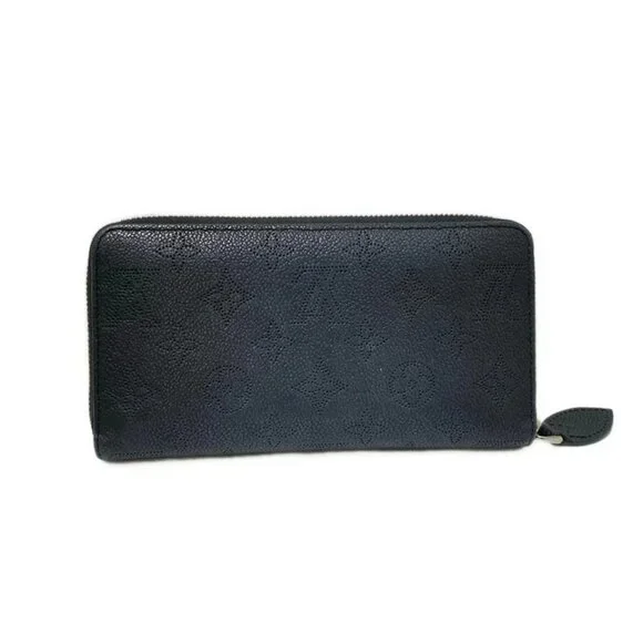 LOUIS VUITTON Zippy Wallet Noir Mahina - Long Wallet 425-081225